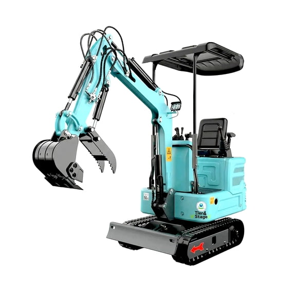 DigMaster 1.4 Ton Mini Excavator Kubota Twin-Cylinder Diesel Engine Equipped with Pilot System for Gardening Landscaping and Indoor Use EPA certified