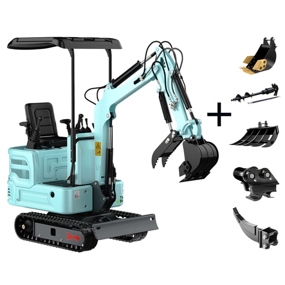 DigMaster 1.4 Ton Mini Excavator Kubota Twin-Cylinder Diesel Engine Equipped with Pilot System for Gardening Landscaping and Indoor Use EPA certified