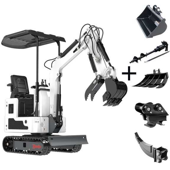 DigMaster 1.2-Ton Mini Excavator Equipped with Pilot System 13.5HP B&S Petrol Engine Suitable for Homes Farms Municipal Parks Etc EPA Certification