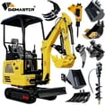DigMaster 1.8 Ton Mini Excavator, D722 Kubota 3-Cylinder Diesel Engine ...
