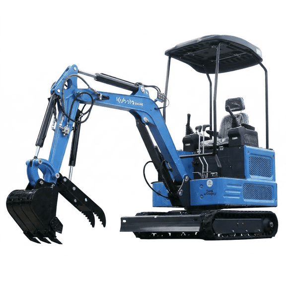 DigMaster  1.8 Ton Mini Excavator Kubota Diesel Engine 2800LBS Dig Force for Home Garden Digging Trenches Landscaping & Construction EPA Certified