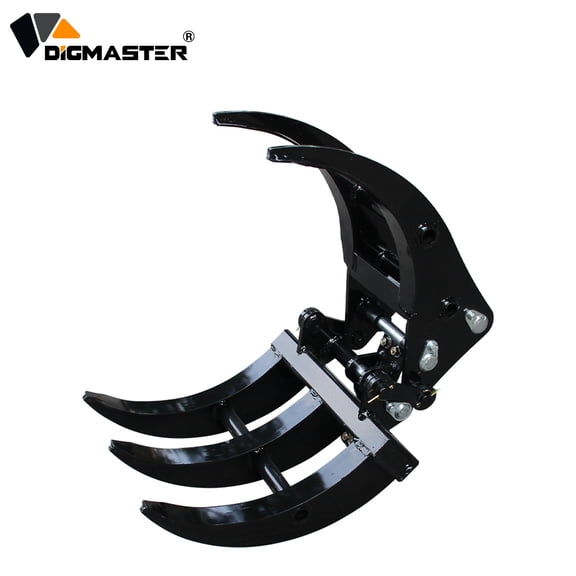 DigMaster 1.8 Ton Mini Excavator Timber Grabber Made of High-Strength Manganese Steel Suitable for Applications Such as Forestry