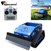 DigMaster Remote Control Lawn Mower & Snow Plow, All-Terrain Tracked System, 9HP Gas-Electric Hybrid, 21.6in Cutting Width, Long Range for Rough Terrain & All Seasons