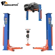 DigMaster 8000 lbs Portable 2 Post Car Lift, 220V/60Hz Mid-Rise Mobile Auto Lift & Vehicle Hoist for Home Garage Auto Repair, 51.3" Lift Height