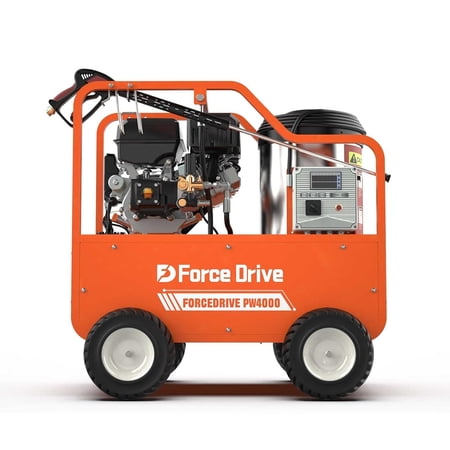 DigMaster Hot Water Pressure Washer Gas Powered Heated High Pressure Cleaner 4060PSI 4GPM for Heavy Machinery Farm & Home Use