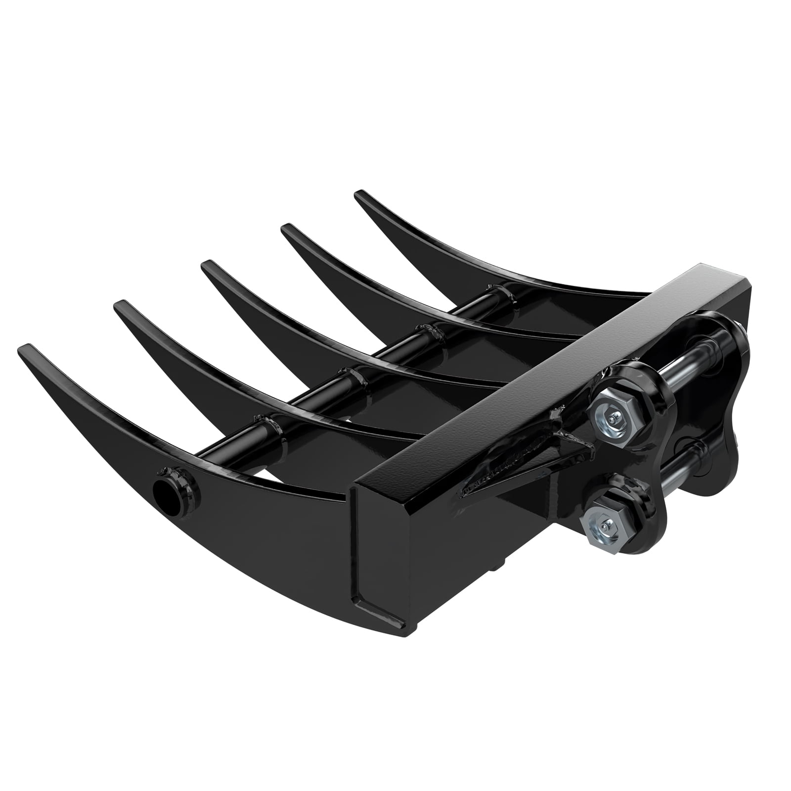 Small Rear Rake Attachment DigMaster Rake Attachment for 0.8-1.5 Ton Mini Excavators 490mm Wide ...