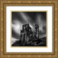 thumbnail image 1 of Digalakis, George 12x12 Gold Ornate Wood Framed with Double Matting Museum Art Print Titled - Corfe Castle, 1 of 4