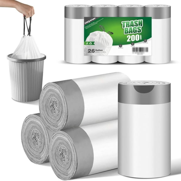 Digank 2.6 Gallon Trash Bag 200 Count