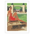 thumbnail image 1 of Digby Pines - Nova Scotia - Canadian Pacific Hotel - Vintage Travel Poster by Peter Ewart c.1940 - Bamboo Fine Art 290gsm Paper Print (Unframed) 24x32in, 1 of 4