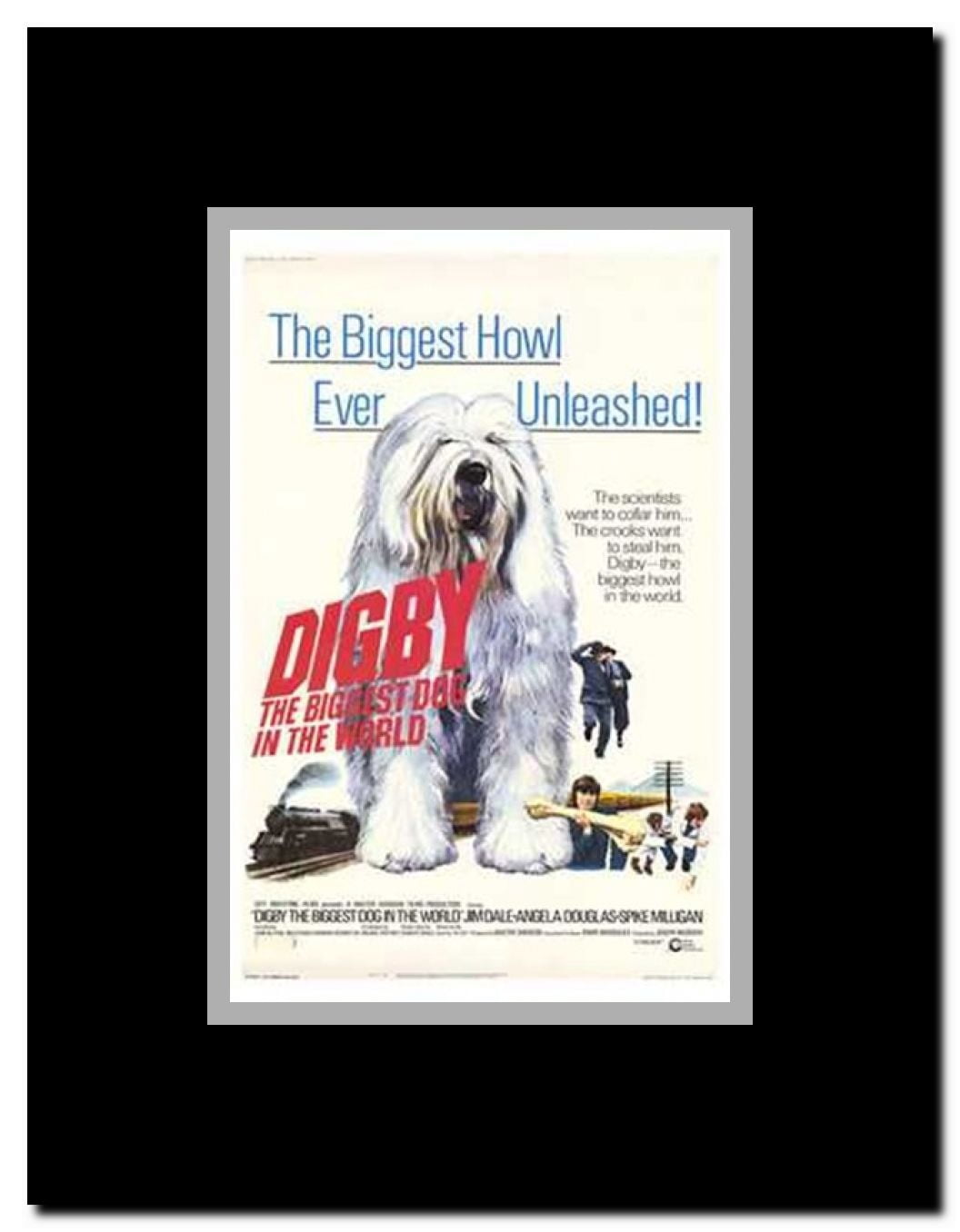Digby the Biggest Dog in World Framed Movie Poster