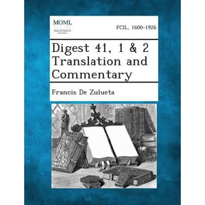 Digest 41, 1 & 2 Translation and Commentary, (Paperback)