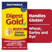 Enzymedica Digest Gold Fast-Acting Gluten Results for Gluten Intolerance, 60 Count