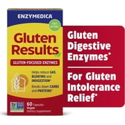 Enzymedica Digest Gold Fast Acting Gluten Results for Gluten Intolerance and Bloating Relief, 60 Count