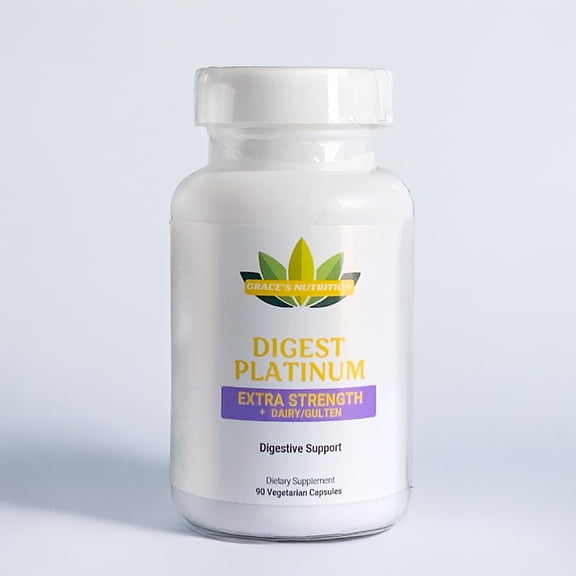 Grace's Nutrition Digest Platinum Extra Strength Digestive Aid, 90 Count