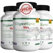 DigestSync Max Supplement | Digestive & Gut Health| Gluten-Free| Enhance Nutrition Absorption| Bloating & Gas Aid| 180 capsules