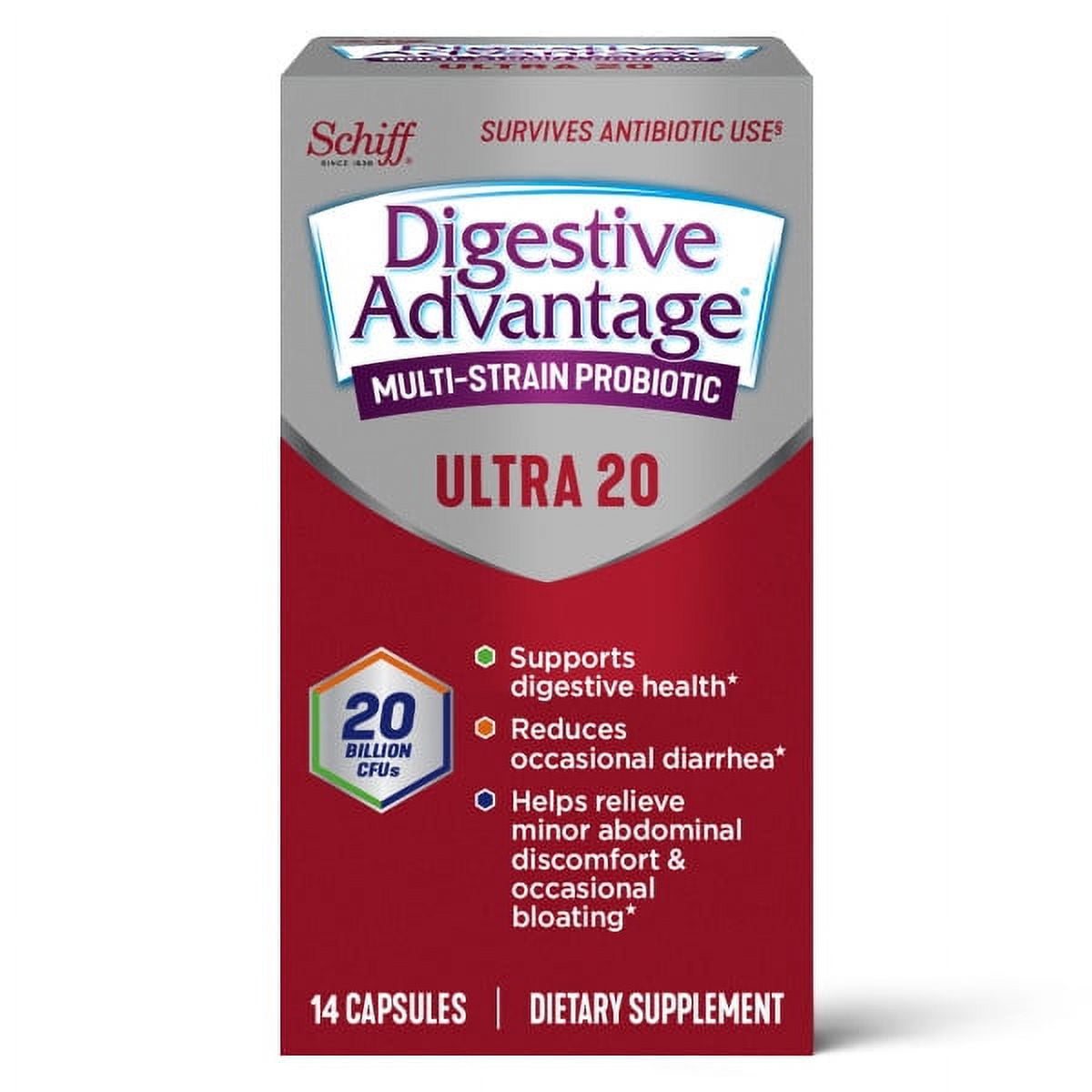 Digestive Advantage 20 Billion CFU MultiStrain Probiotic Ultra 20