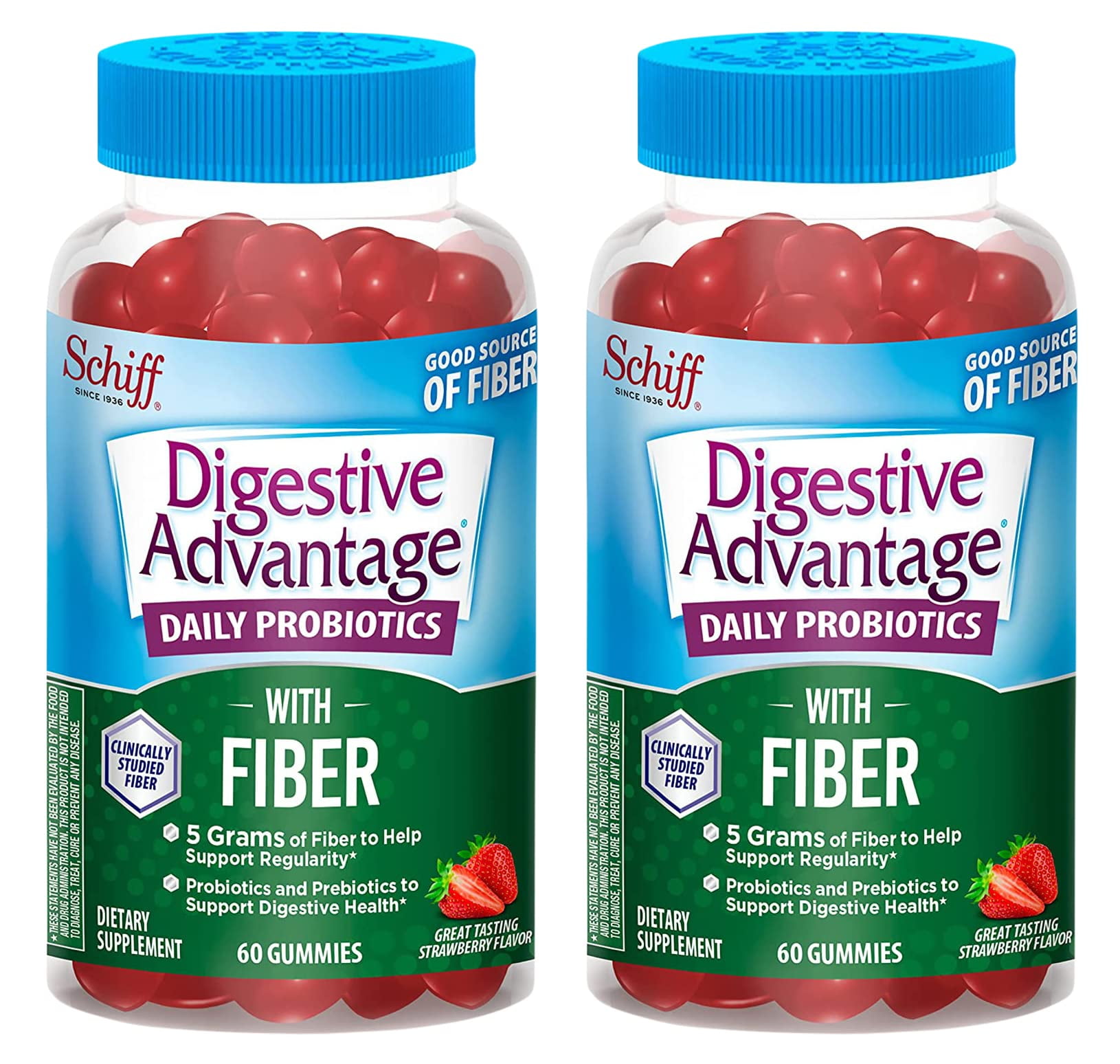 Digestive Advantage Probiotic Gummies 60ct 2-Pk - rated 4.6 stars from 9 reviews