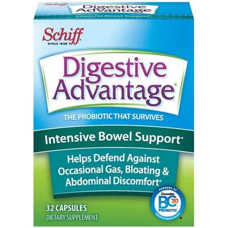 Digestive Advantage Intensive Bowel Support, 32 Capsules (Pack of 6)