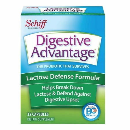Digestive Advantage Daily Probiotics Lactose Support, 32 Capsules, 6 Pack