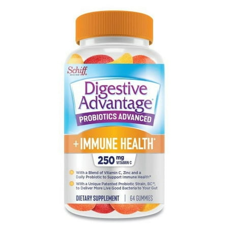 Digestive Advantage Probiotics Advanced Gummies, 64 Count (10129)
