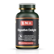BNH Digestive Delight Gut Health Supplement for Women & Men, Chinese Amomum Fruit Herbal Formula, Comfort & Balance Support, 180 Capsules