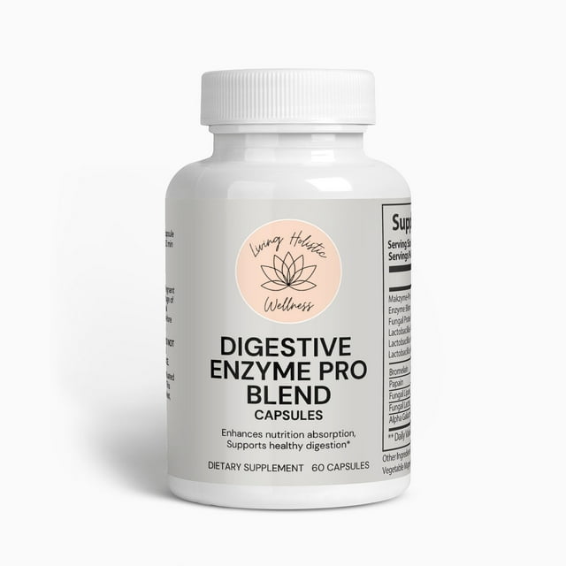 Digestive Enzyme Capsules Aids Digestive System Breaks Down