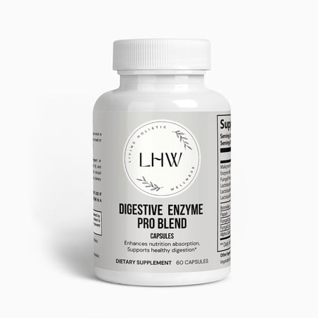 Living Holistic Wellness Digestive Enzyme Pro Blend 60 Count