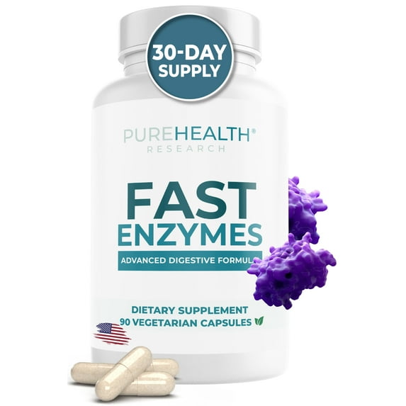 Digestive Enzyme Supplement - Lactase and Lipase Enzymes to Support Better Digestion, by PureHealth Research