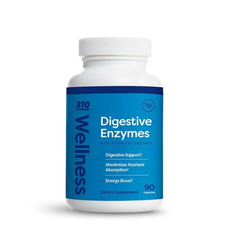 Digestive Enzyme by 310 Nutrition - Helps Support Body Digestion(90ct)