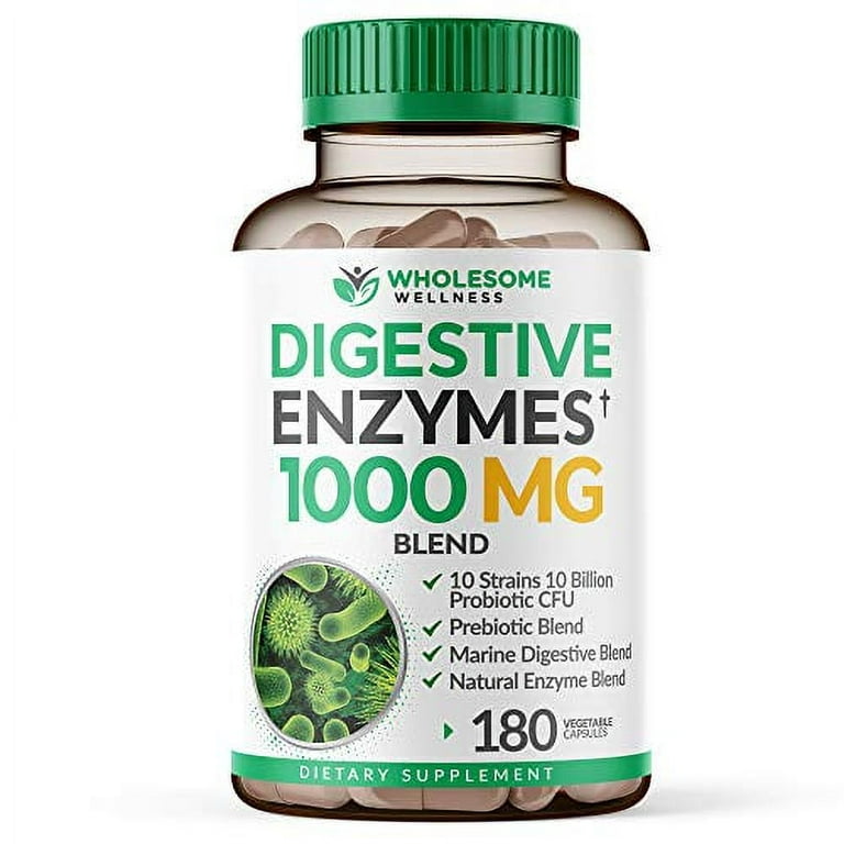 Digestive Enzymes 1000MG Plus Prebiotics & Probiotics Supplement