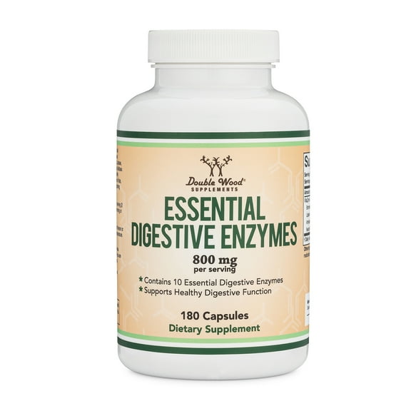 Digestive Enzymes - 180 x 400 mg capsules - Digestion Support Supplement