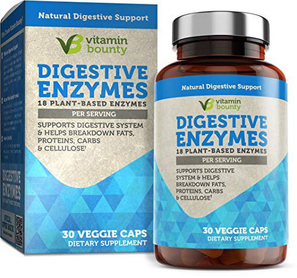 Digestive Enzymes, Gut Health 18 Plant Based Enzymes for Digestion