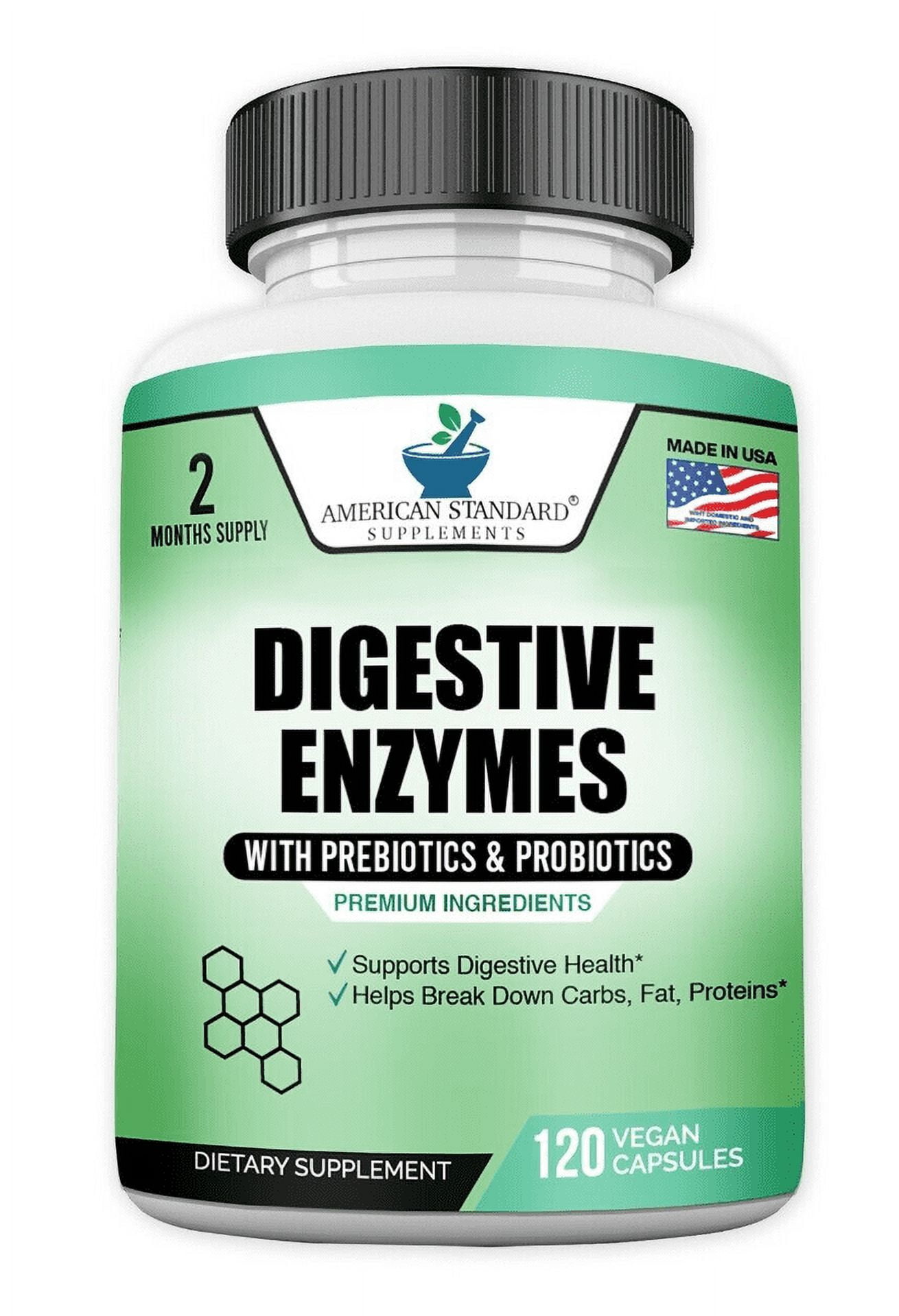 Digestive Enzymes Plus Probiotics & Prebiotics 120 Veggie Capsules