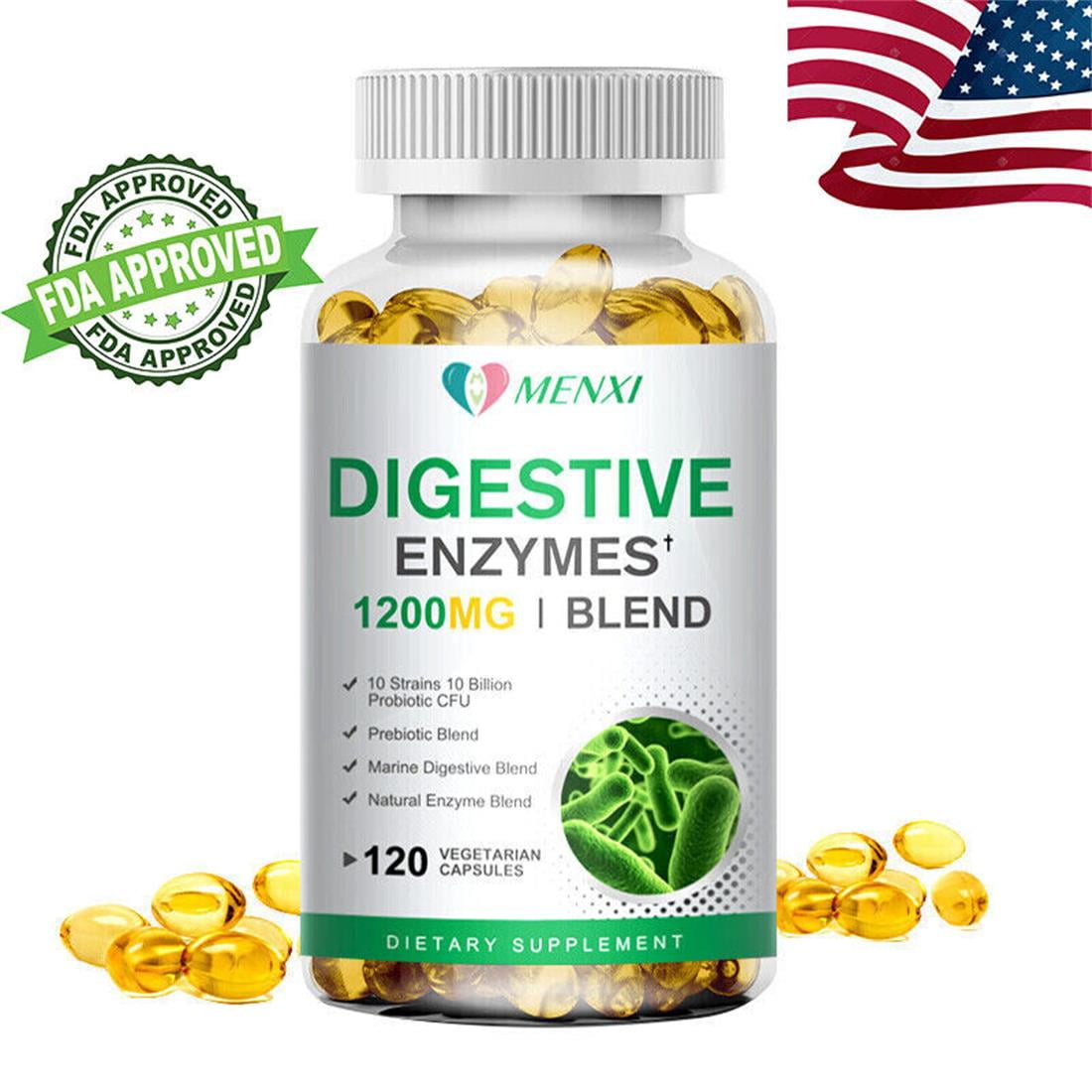 Digestive Enzymes Supplement 1200mg with Probiotic Multi Enzymes