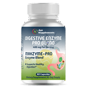 Digestive Enzymes Supplement - Makzyme Pro Enzyme Blend - Support Digestive Health, 60ct