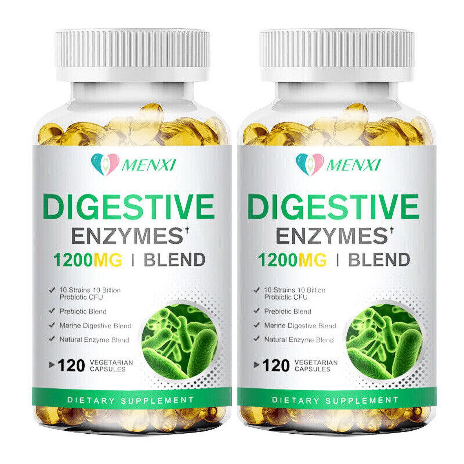 Digestive Enzymes w/ Prebiotic & Probiotics, Gas, Constipation