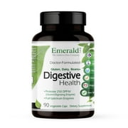 Emerald Labs Digestive Health - Raw Whole-Food Based Formula with Probiotics and Enzymes to Support Relief of Stomach Gas, Bloating, and Constipation - 90 Vegetable Capsules
