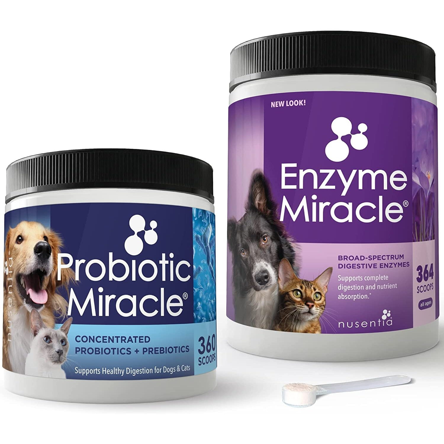 Digestive & Immune Power Duo Enzymes + Probiotics for Dogs and Cats