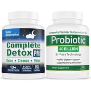 [Digestive Renew & Probiotic Fortress Bundle] Longevity Complete Detox PM + Longevity Probiotic Value Pack