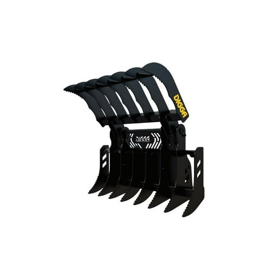 Digga North America 42 Inch 350 Pound Grapple Rake For Bobcat Mt Mini Track Loader