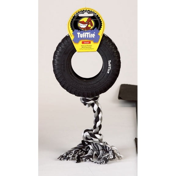 Diggers Multicolored Pull Rope Rubber Dog Tug Toy Large 1