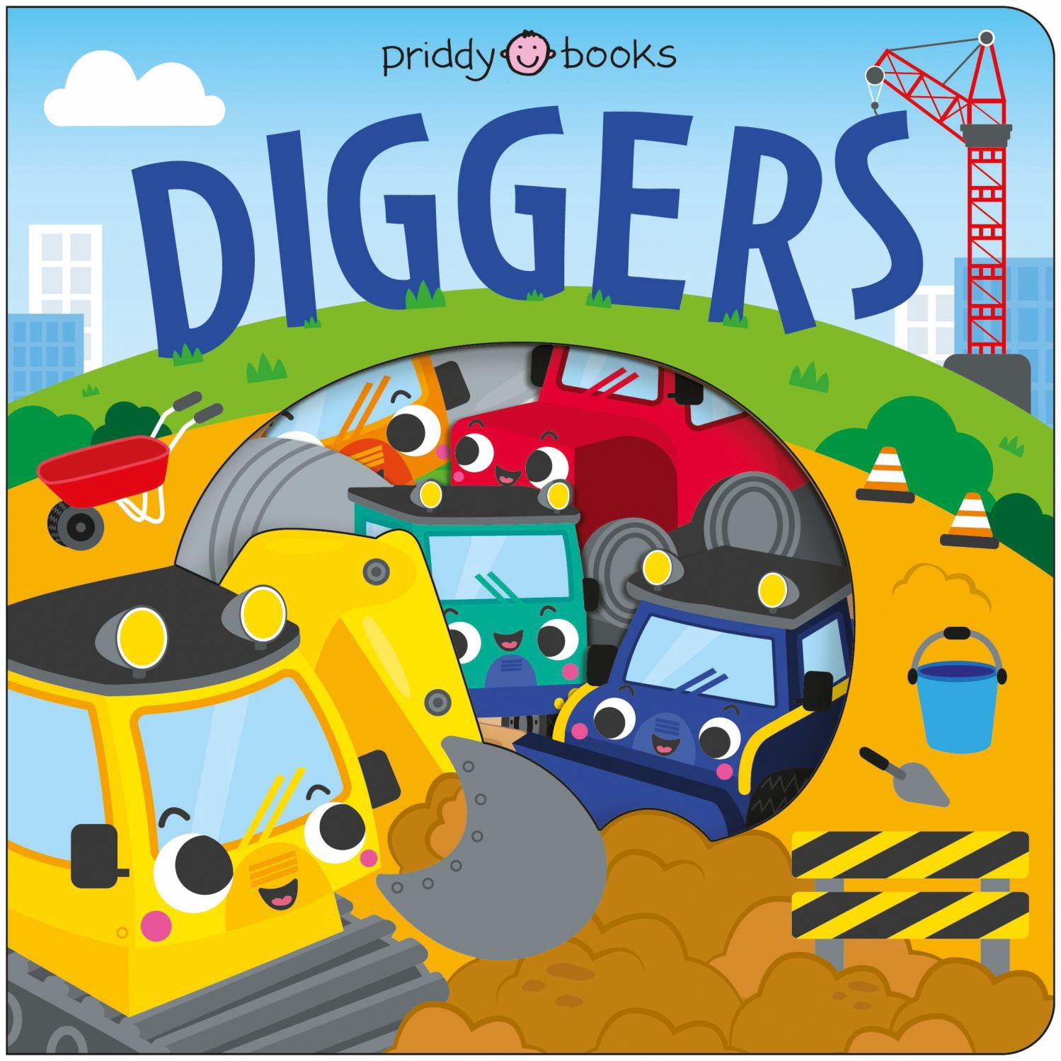 Diggers (Take a Peek!): Peep Through to Find All the Friends! (Board Book)