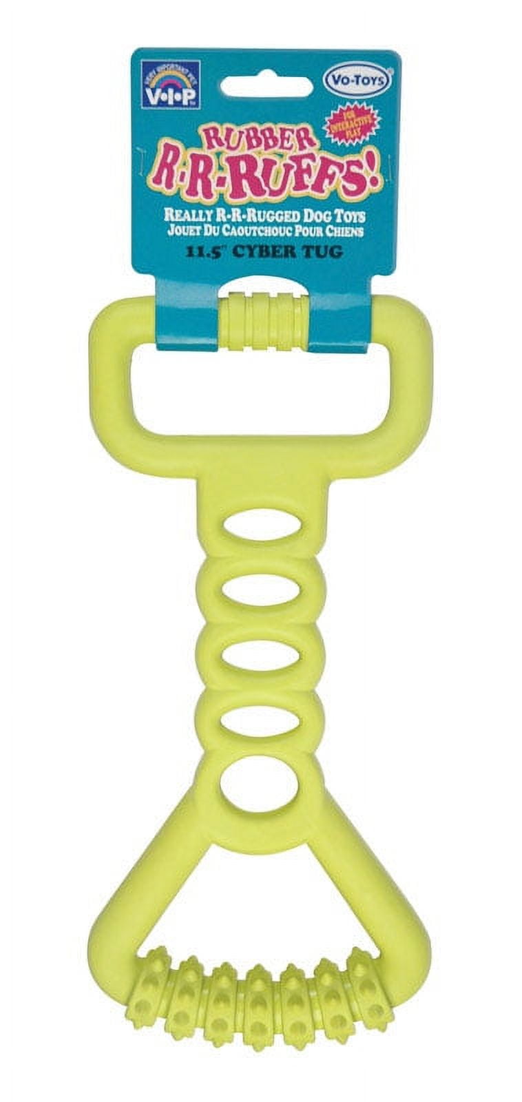 Diggers VoToys Yellow Ruff Tug Rubber Dog Toy Large 1