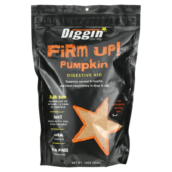 Diggin your dog Firm Up! Digestive Aid, Pumpkin, 16 oz (454 g)