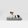 thumbnail image 1 of Diggs 24" Bolstr Dog Bed with Headrest - Premium Memory Foam Pet Bed for Crate or Home - Grey, 1 of 7