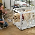 thumbnail image 1 of DIGGS Evolv Dog Crate, Safe, Durable Kennel with Removable Ceiling Panel and Modular, Ash, 35.5", 1 of 7