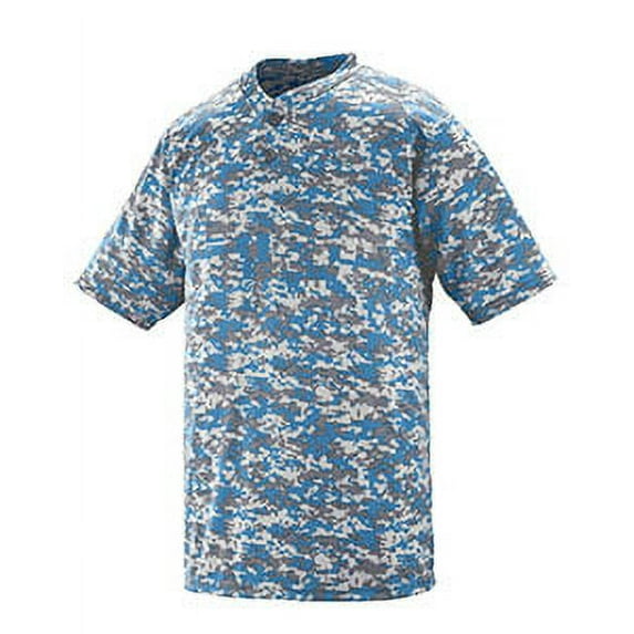 Digi Camo Wicking Two-Button Jersey - Columbia Blue Digi - XL