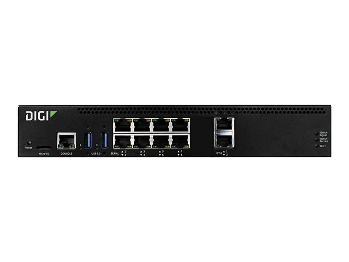 Digi Serial Box Digi Connect EZ 8 - Serial Server, 8-port, RS-232, US Power Cord (ez08 ...