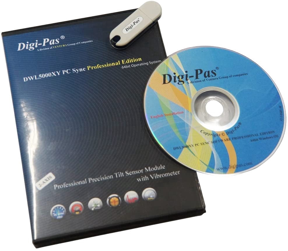 Digi-Pas 2-AXIS Precision Digital Inclination Sensor Module/Tilt Angle ...