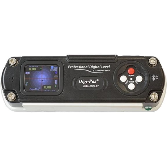 Digi-Pas DWL3000XY 2-Axis Digital Machinist Level & Inclinometer with BLUETOOTH 0.002"/ft (0.2 mm/M) 6 inch